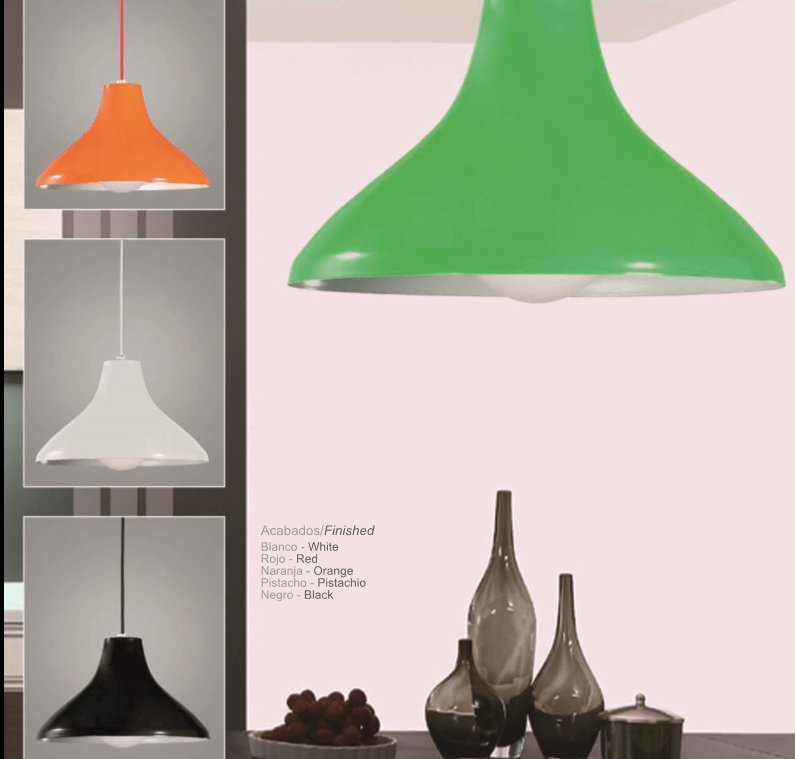 Lámparas colgantes para tu cocina, ¿cuál es tu color? verde, rojo ... Cocinas rojas y verdes