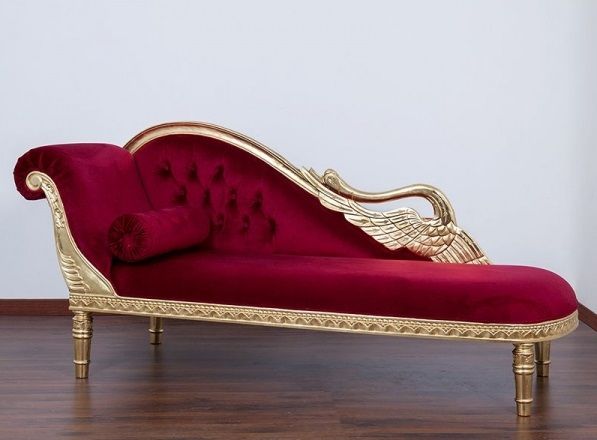 chaise lounge de terciopelo