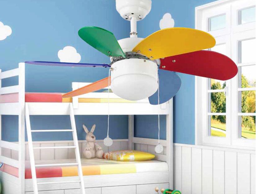 lampara ventilador de techo infantil