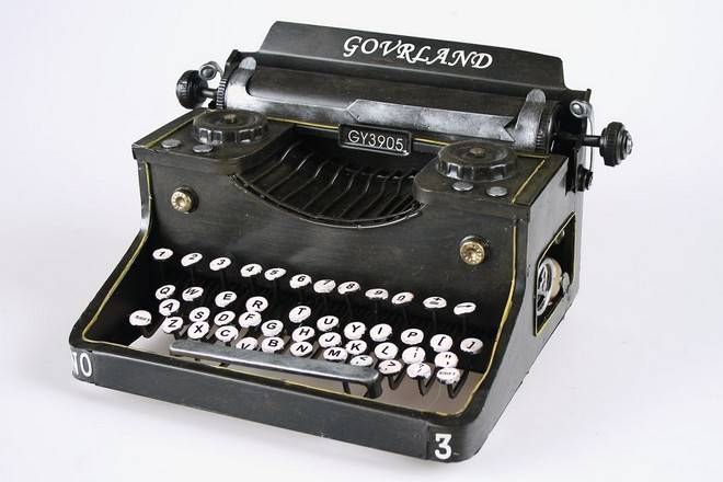 decoracion maquina de escribir