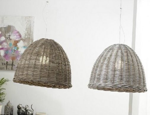 lamparas de mimbre