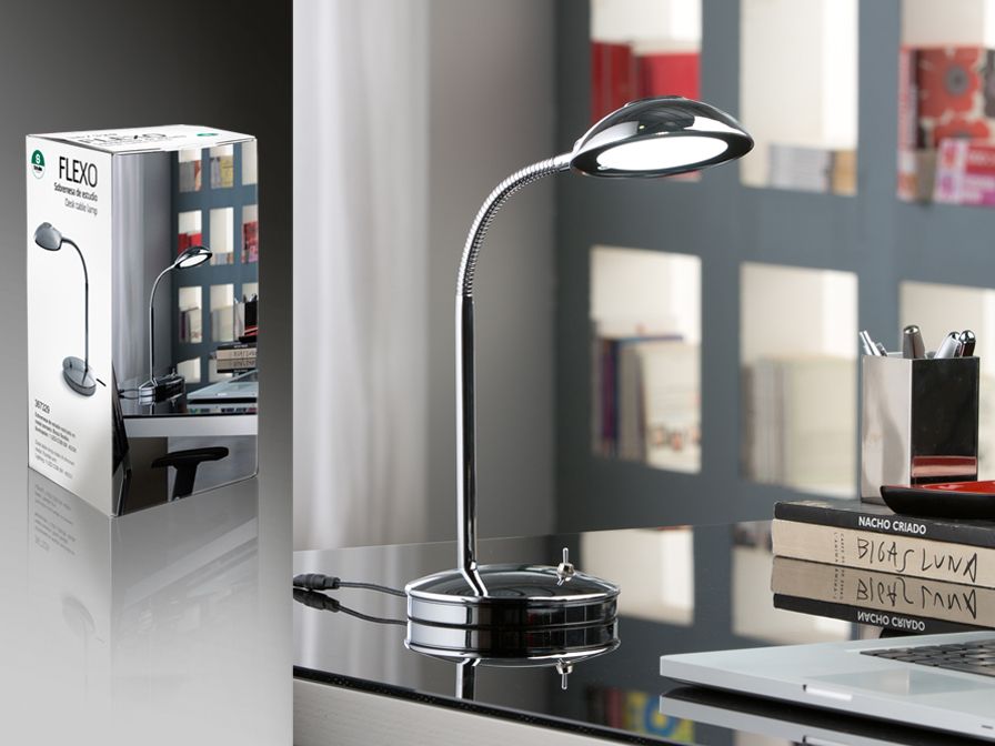 lámpara sobremesa estudio flexo