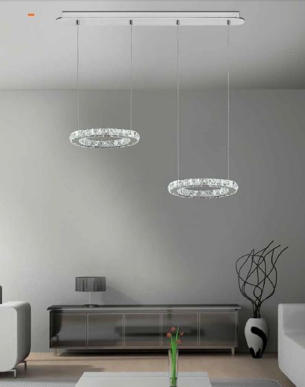 lampara led cristal