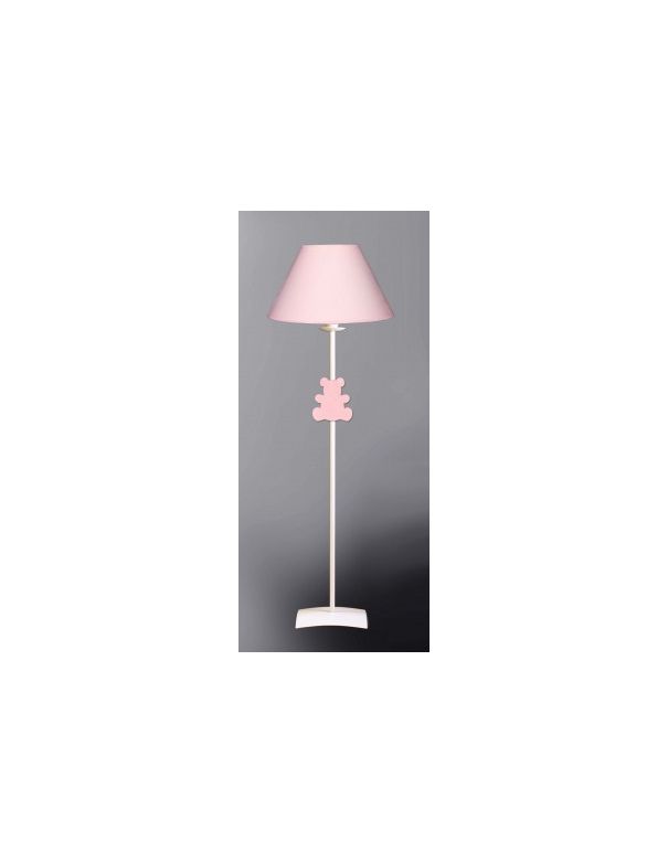 Oso color rosa para lámpara de suelo - Luz Sevilla