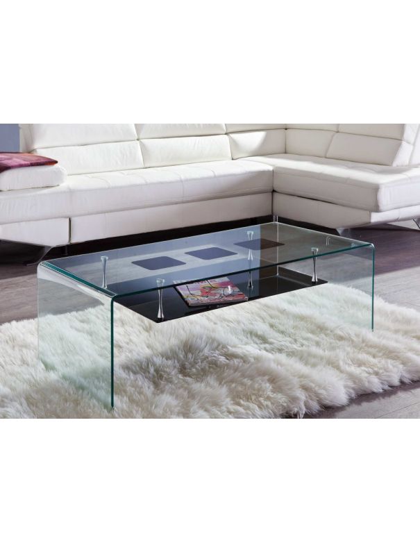 Mesa Cristal Curvado