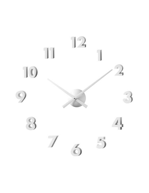 Reloj de Pared Adhesivo Blanco