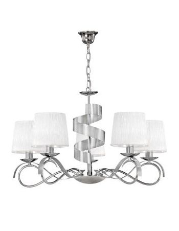 Lámparas Suspendidas Cromo y Plata