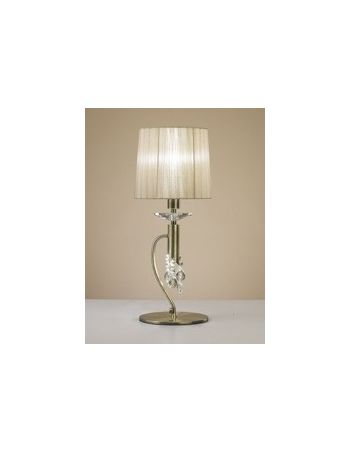 Lámpara Sobremesa con Pedrería de Cristal