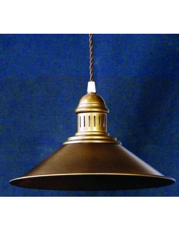 Lámpara colgante con tulipa de hierro