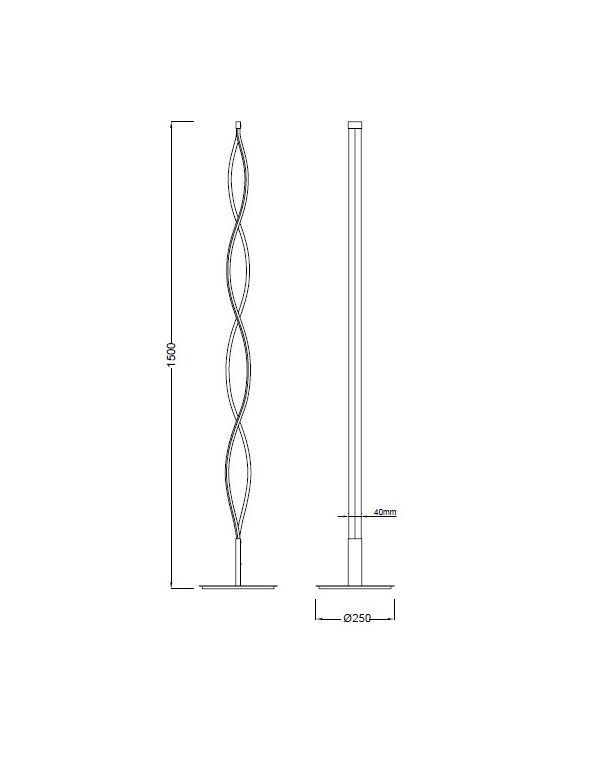 Lámpara Sahara de Pie Mantra