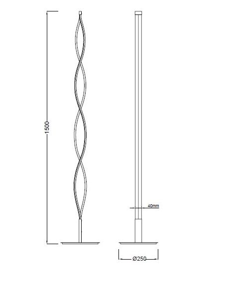 Lámpara Sahara de Pie Mantra
