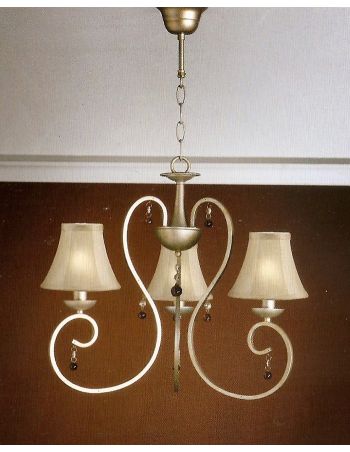 Lámpara 3 luces xampagne