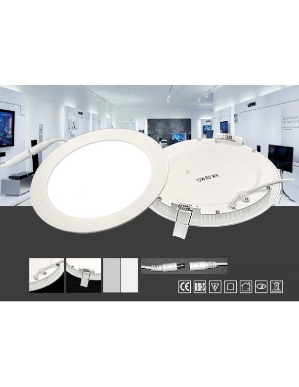 Empotrable Led 12 cm Blanco o Plata