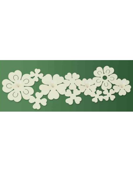 Perchero de Pared con 4 Ganchos