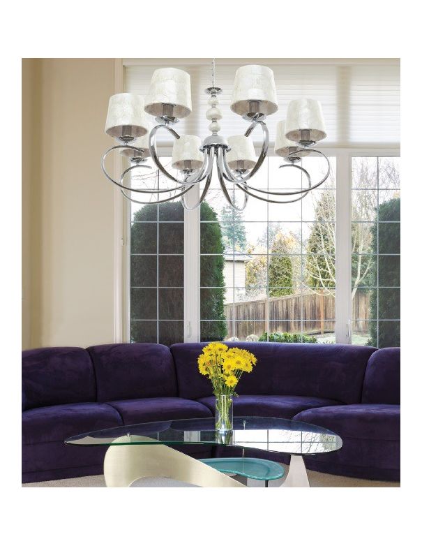 Lámpara Pantalla Concha Nácar