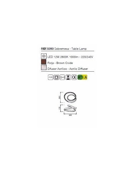 Lámpara Infinity Sobremesa