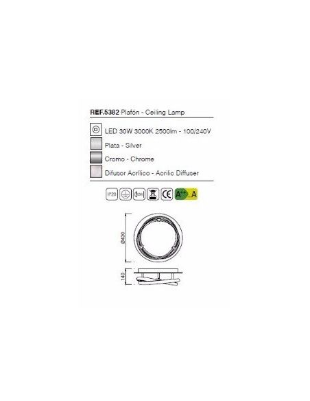Comprar Plafón Infinity