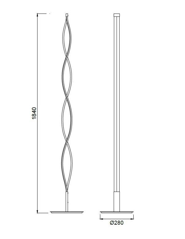 Lámpara Sahara de Pie Dimable XL