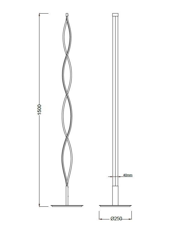 Pie de Salón Dimable Sahara