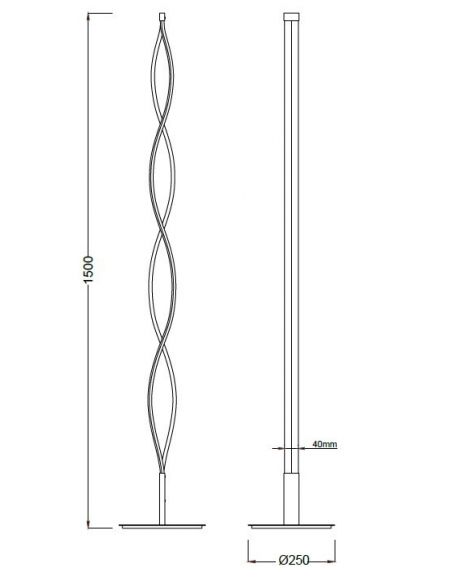 Pie de Salón Dimable Sahara