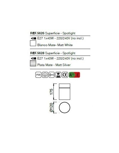 Aruba Foco de Superficie