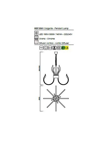 Lámpara Versalles Mantra