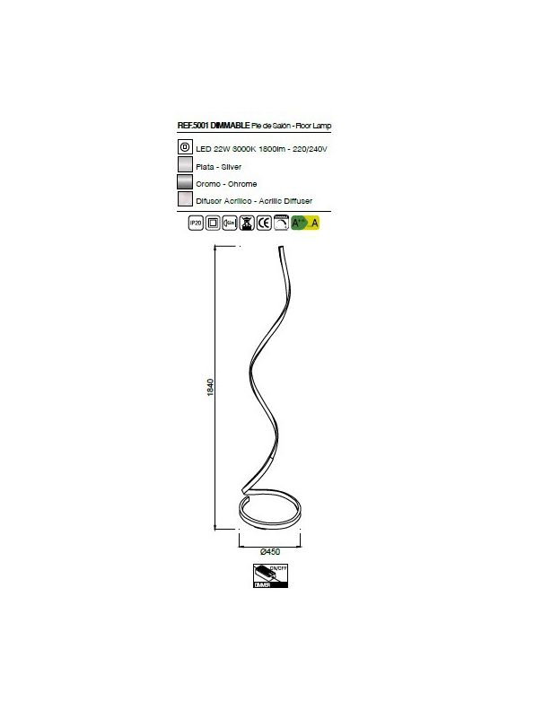 Nur XL Lámpara de Pie