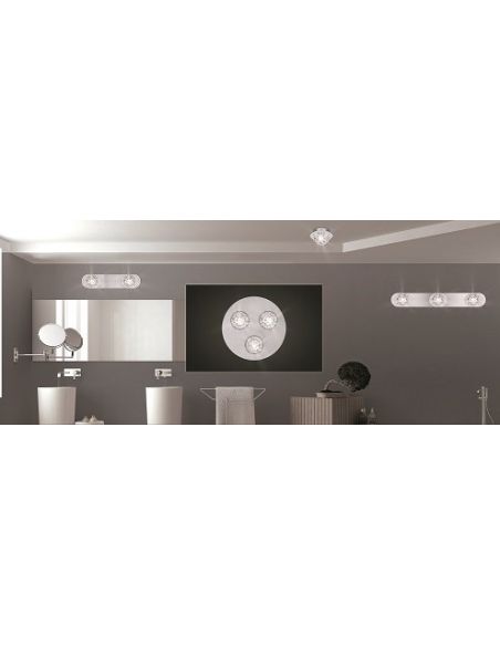 Regletas con Tulipas de Cristal Baño