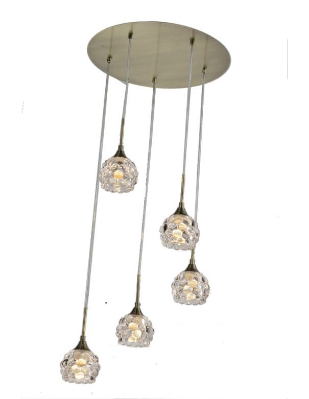 Lámparas Suspendidas Cromo y Oro