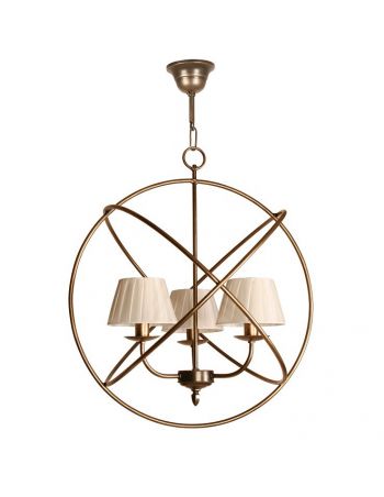 Lámpara de Forja con Tulipas Plisadas