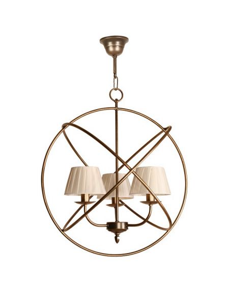 Lámpara de Forja con Tulipas Plisadas