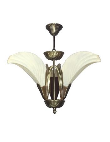 Bronce Lámpara Tulipas Hojas