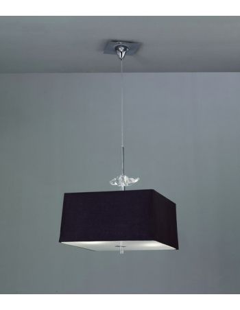 Lámpara Colgante Pantalla Negra