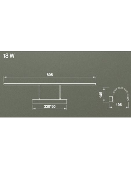 Alumbracuadro Dorado