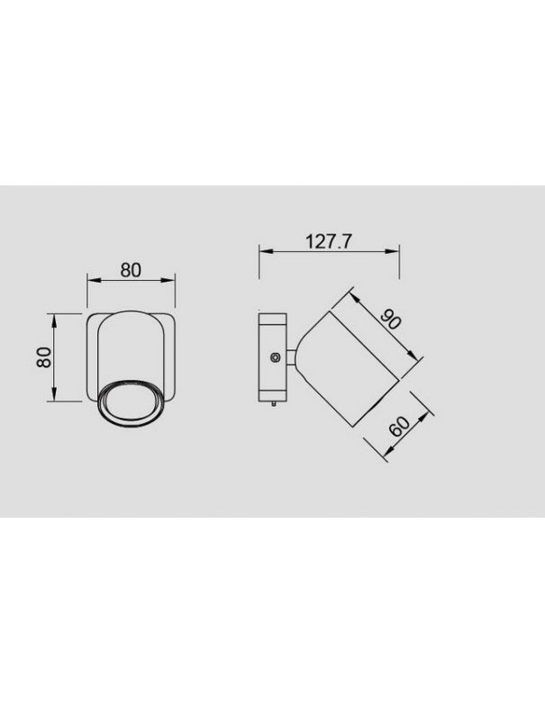Aplique de Pared Aluminio 