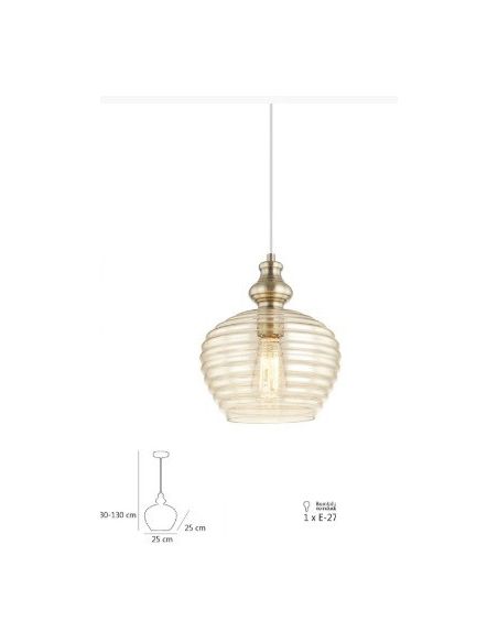 Lámpara de Colgar Dorada Low Cost