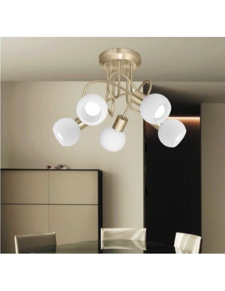 Comprar Luminarias Tulipas de Cristal Mate Opal