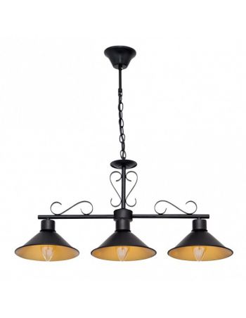 lampara de billar negra