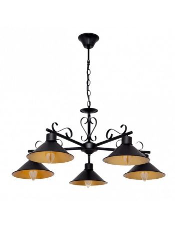 Lámparas Vintage Negro y Oro