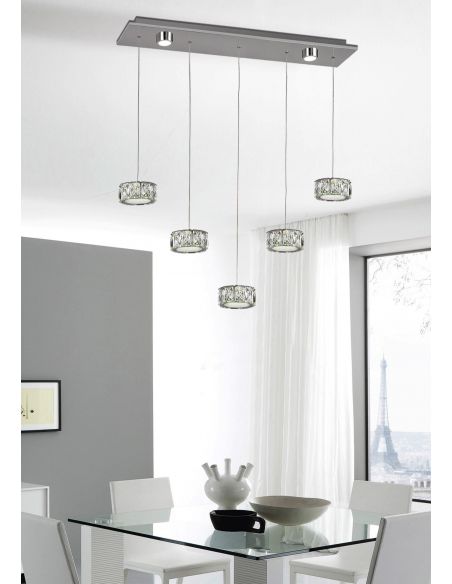 Luz de techo con tulipas