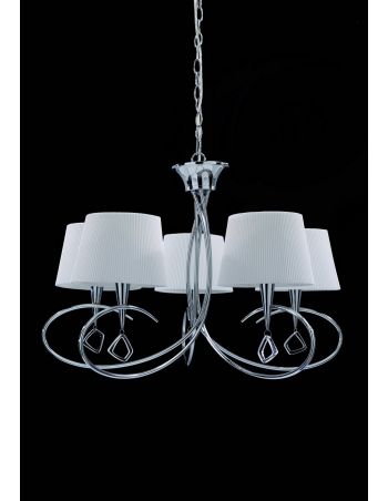 Lámpara con Pantallas Blancas