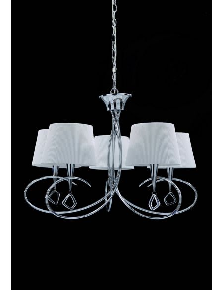 Lámpara con Pantallas Blancas