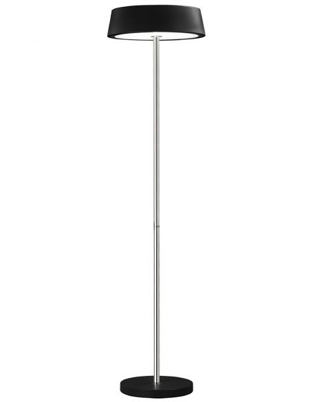 Lámparas Pie metal pantalla negra