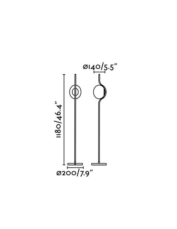 lámparas pie de diseño originales