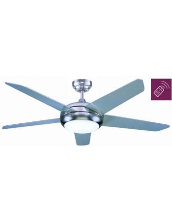 Gran oferta ventilador de techo moderno con luz IRIS niquel-cerezo