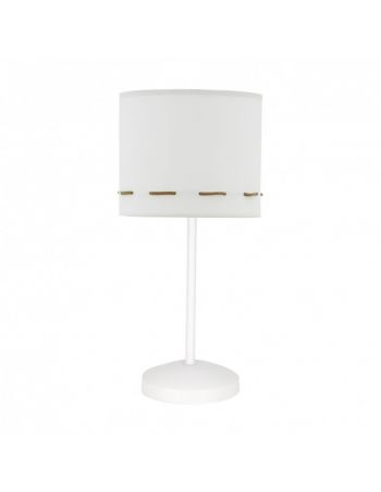 lamparas de mesita infantil marron y blanco