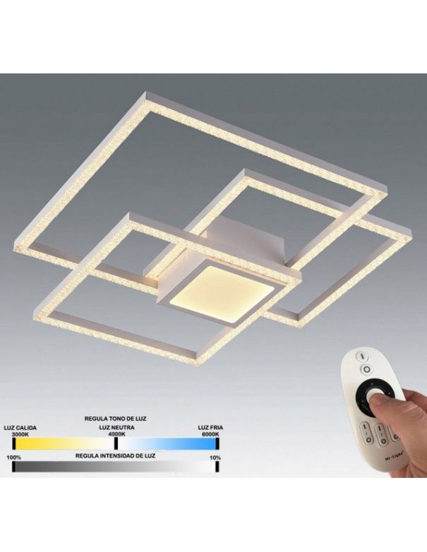 plafon led con mando a distancia y dimmer