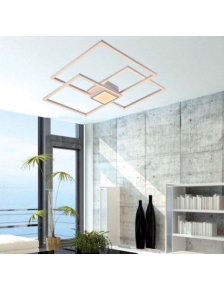 plafon led con mando a distancia y dimmer