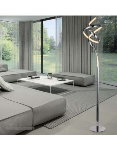 pie de salon entrelazado