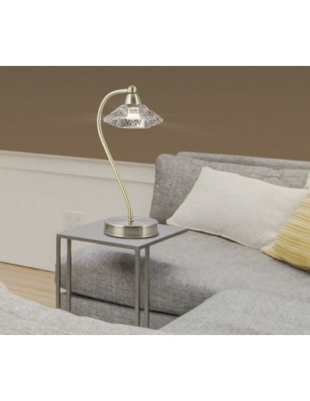 Lámpara portatil dorada oferta